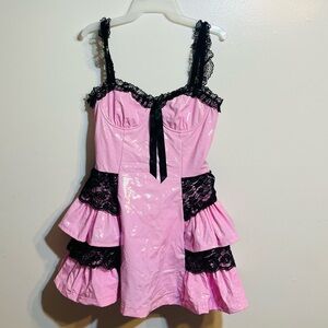 PLASTIC SPIRIT VINYL DRESS size Medium